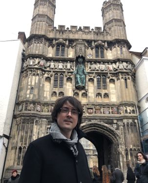 Ethan at Canterbury cathedral